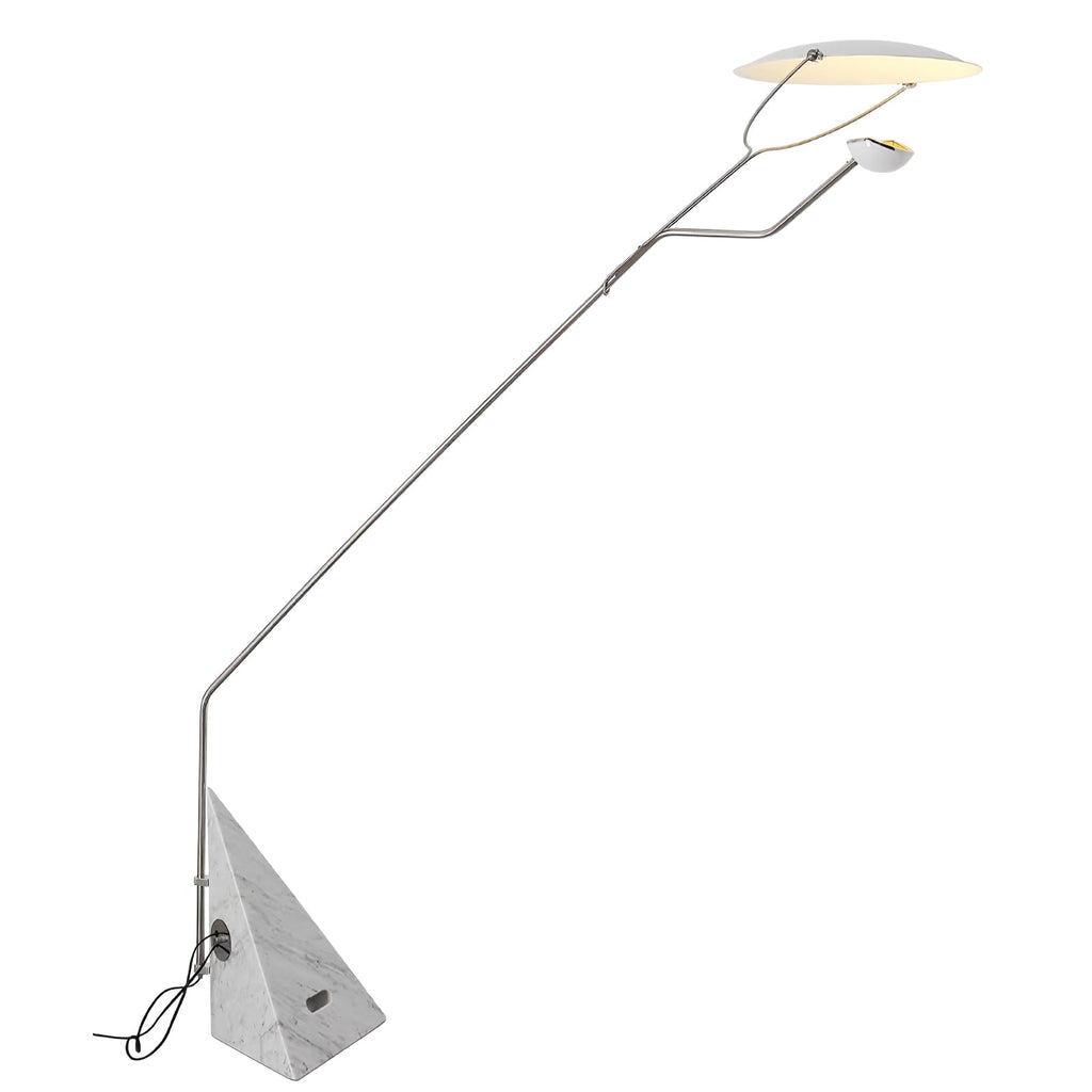 Lampadaire moderne Seff en Marbre Blanc et gris