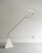 Lampadaire moderne Seff en Marbre Blanc et gris