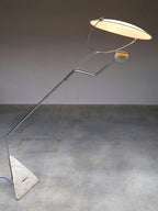 Lampadaire moderne Seff en Marbre Blanc et gris