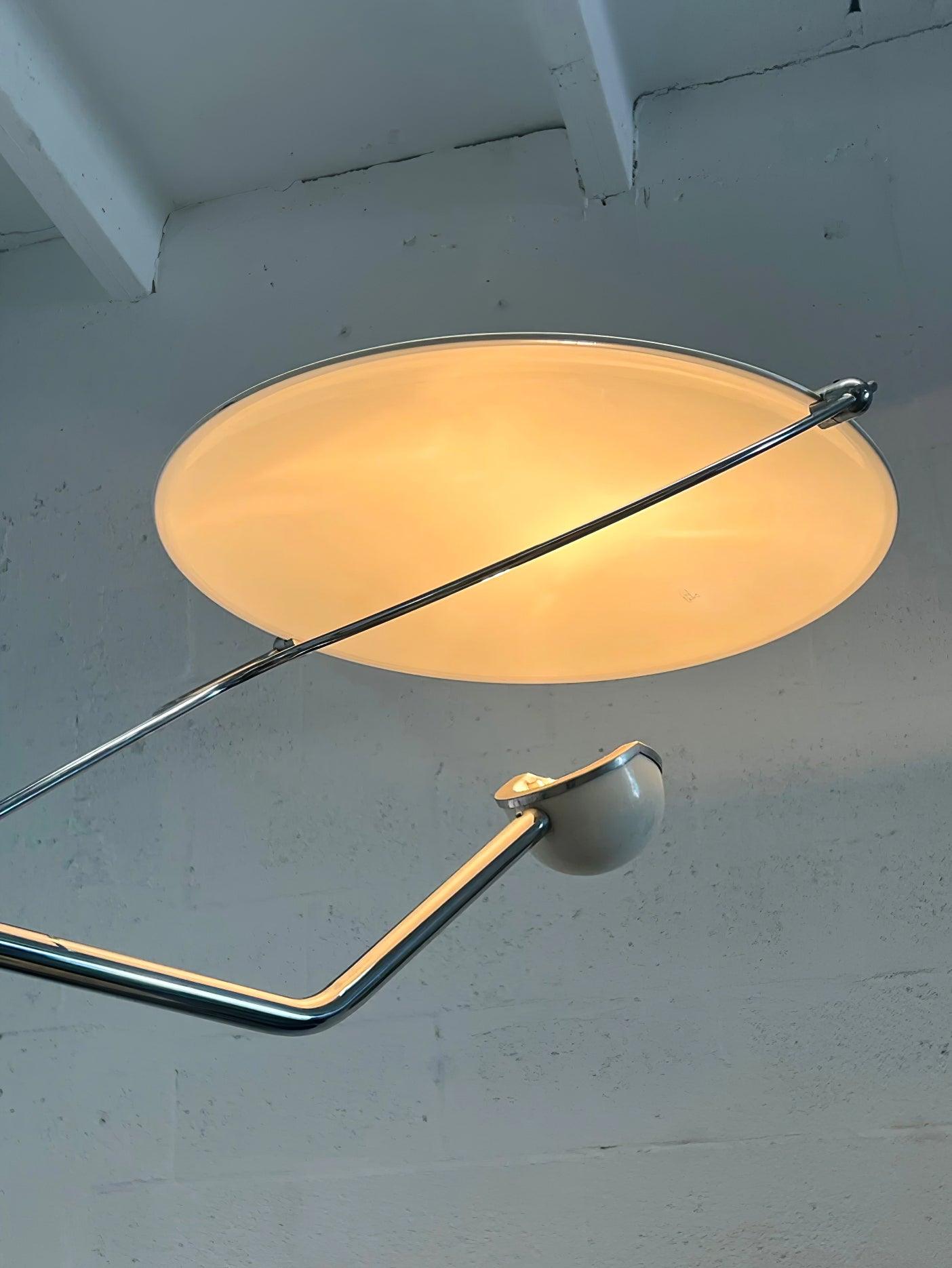 Lampadaire moderne Seff en Marbre Blanc et gris