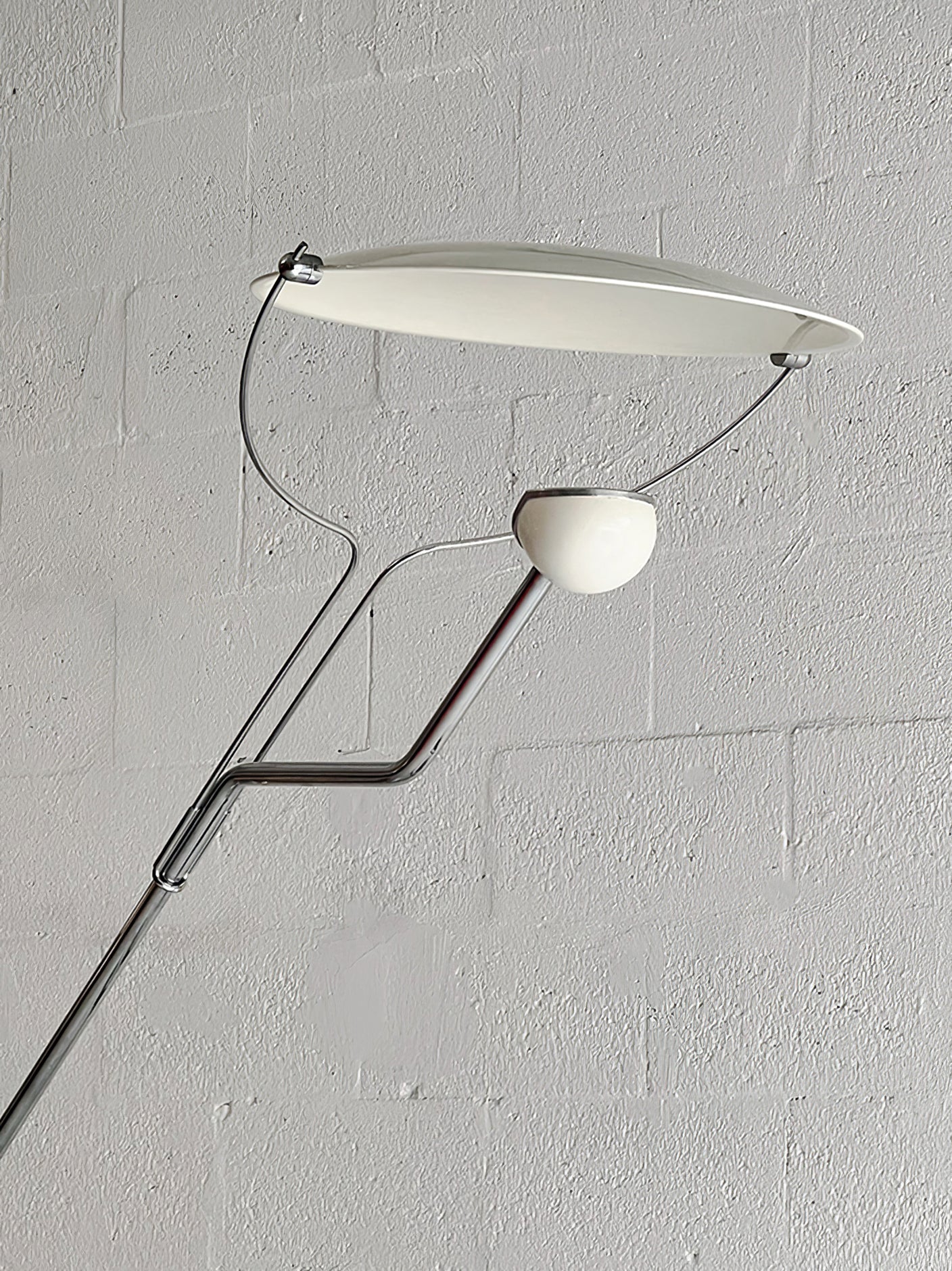 Lampadaire moderne Seff en Marbre Blanc et gris