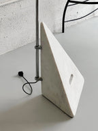 Lampadaire moderne Seff en Marbre Blanc et gris