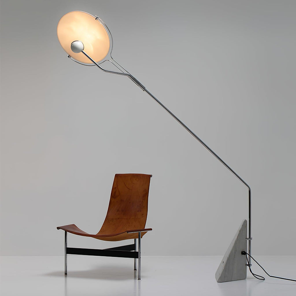 Lampadaire moderne Seff en Marbre Blanc et gris
