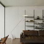 Lampadaire moderne Seff en Marbre Blanc et gris
