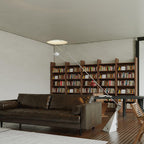 Lampadaire moderne Seff en Marbre Blanc et gris