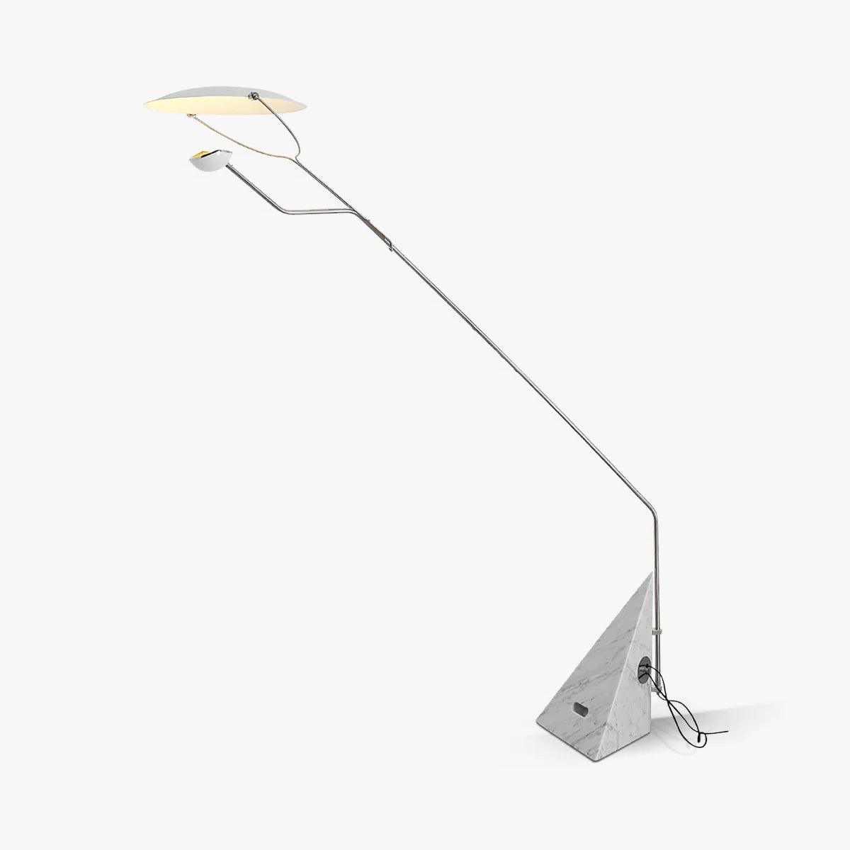 Lampadaire moderne Seff en Marbre Blanc et gris