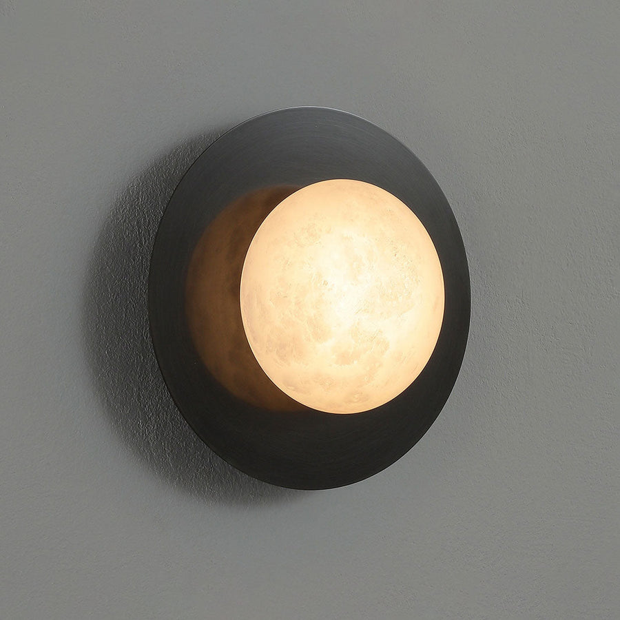 Selene Alabaster Moon Wall Sconce