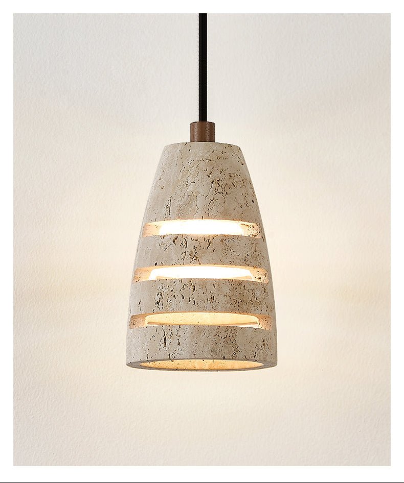 Suspension moderne Balen en Travertin jaune
