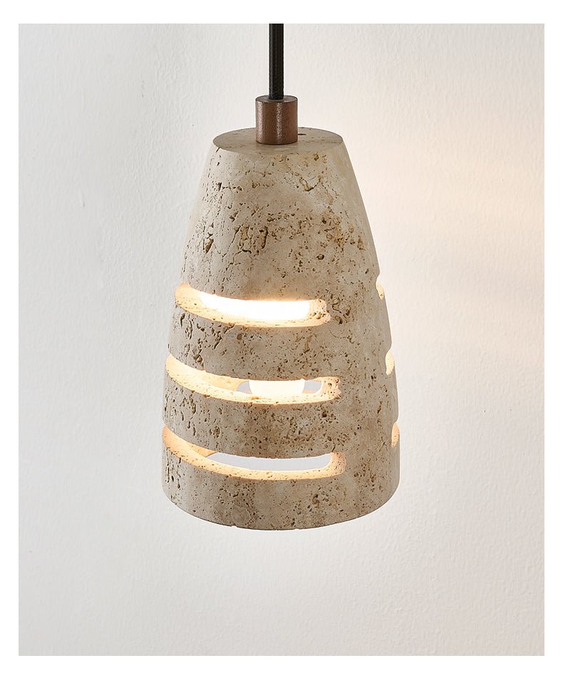 Suspension moderne Balen en Travertin jaune