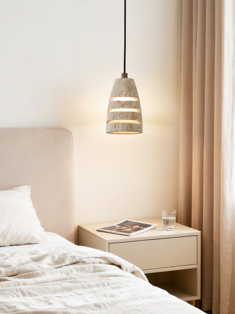 Suspension moderne Balen en Travertin jaune