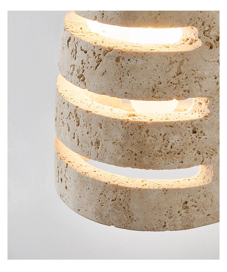 Suspension moderne Balen en Travertin jaune