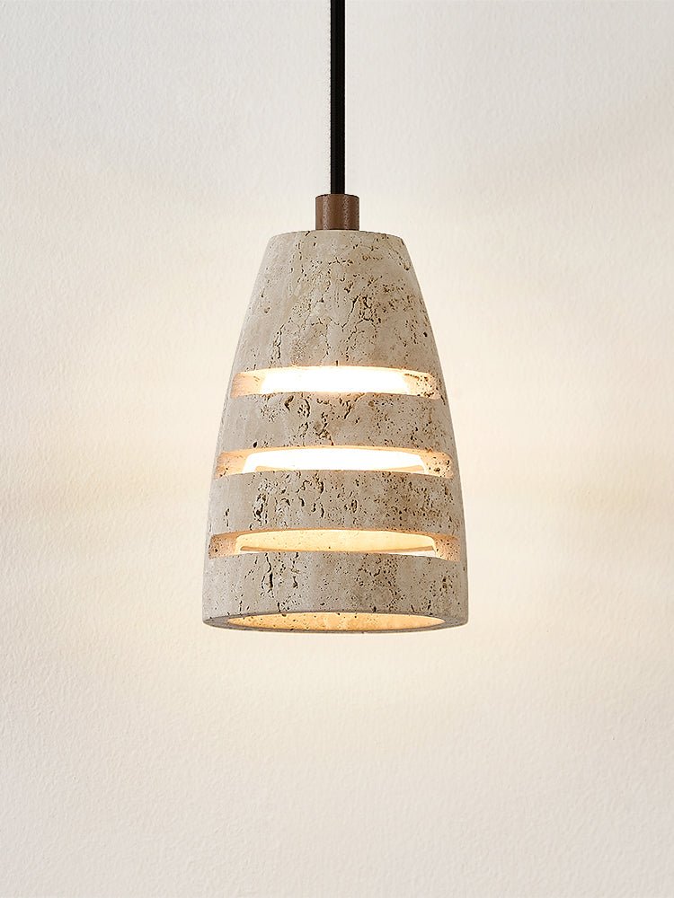 Suspension moderne Balen en Travertin jaune