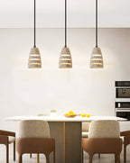 Suspension moderne Balen en Travertin jaune