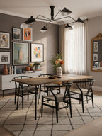 Plafonnier moderne Ems en Métal, Aluminium, Laiton Noir