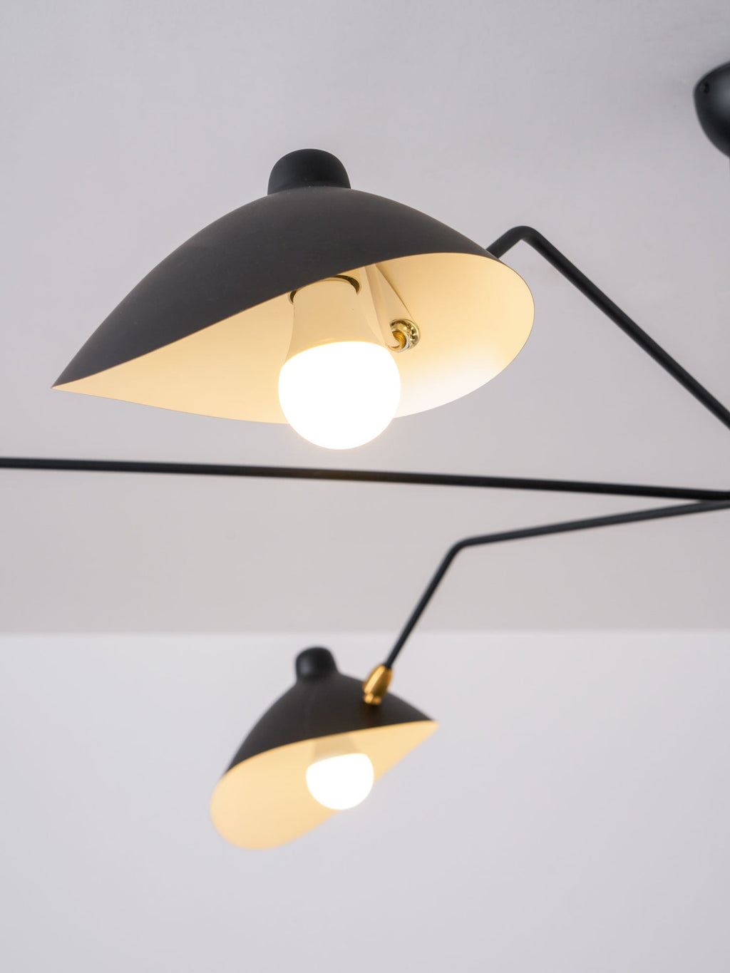Plafonnier moderne Ems en Métal, Aluminium, Laiton Blanc