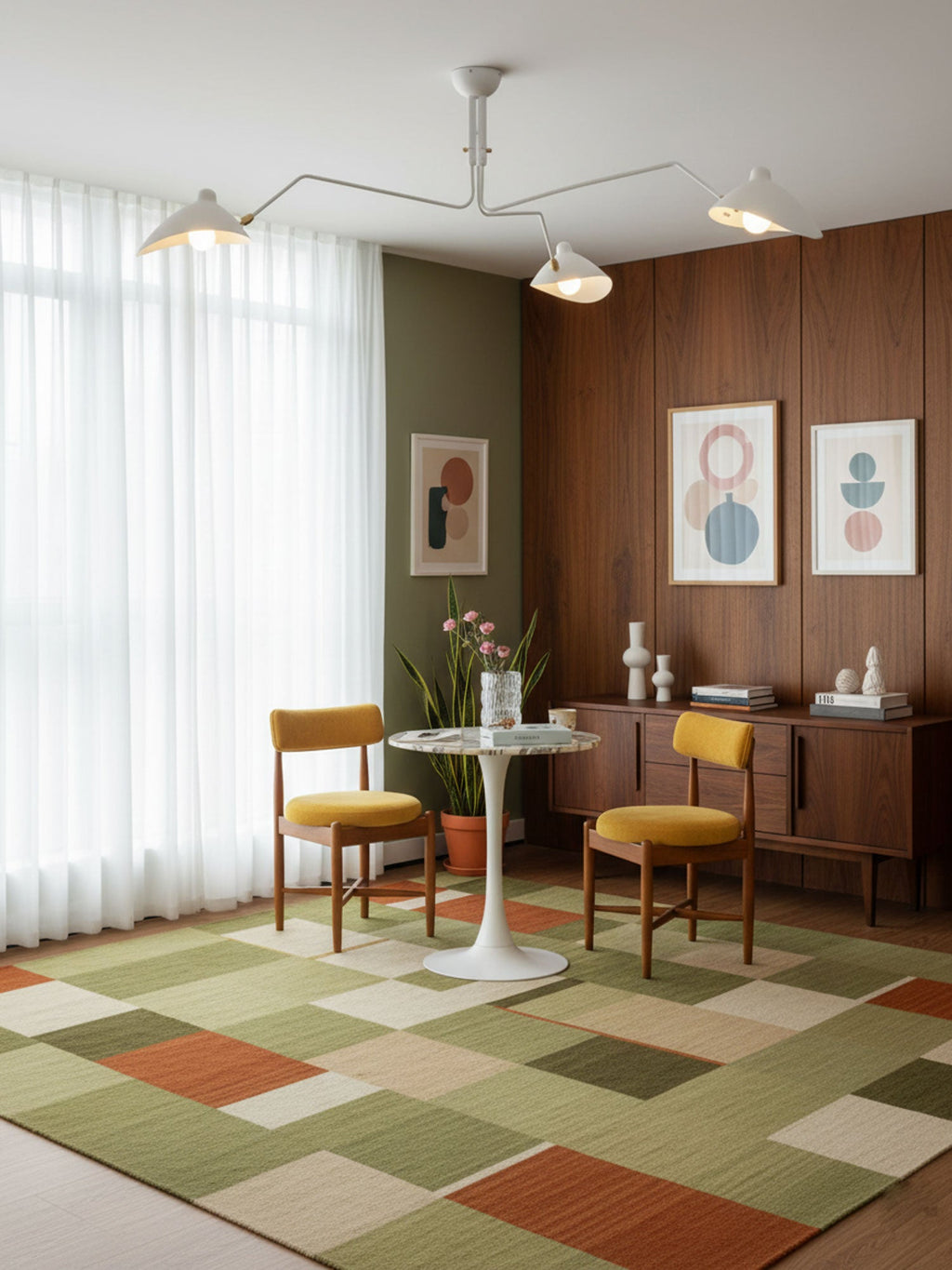 Plafonnier moderne Ems en Métal, Aluminium, Laiton Noir