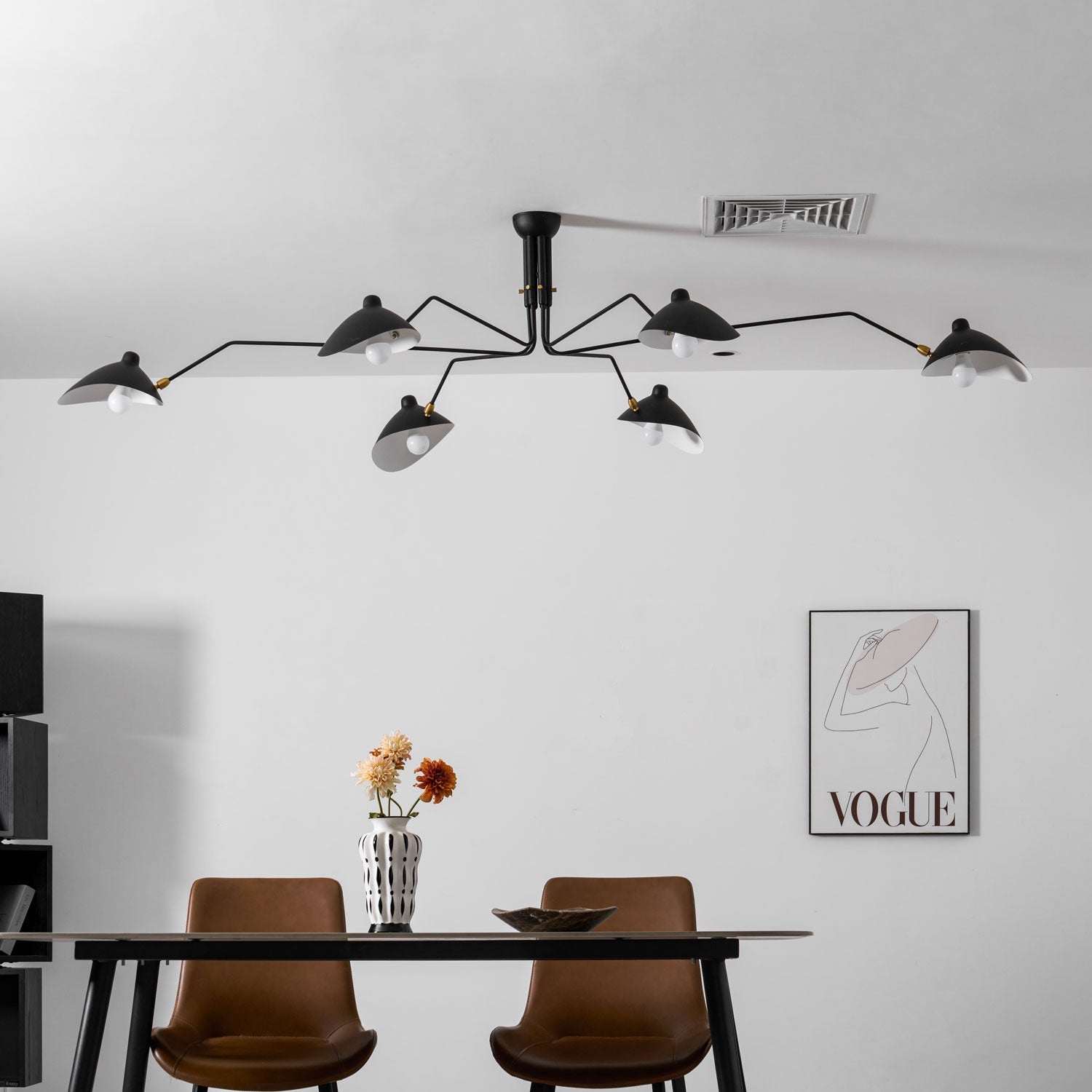 Plafonnier moderne Ems en Métal, Aluminium, Laiton Blanc