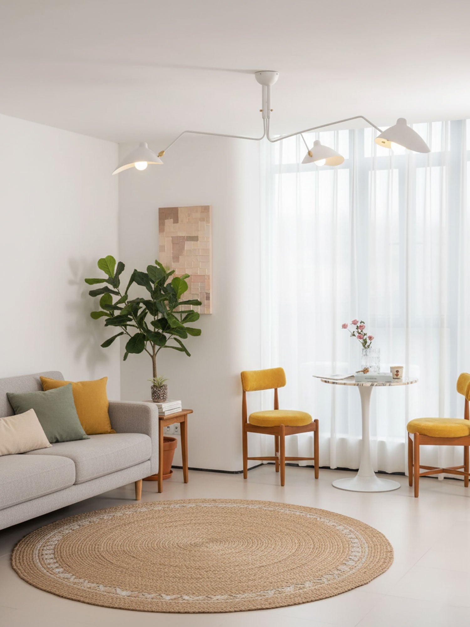 Plafonnier moderne Ems en Métal, Aluminium, Laiton Noir