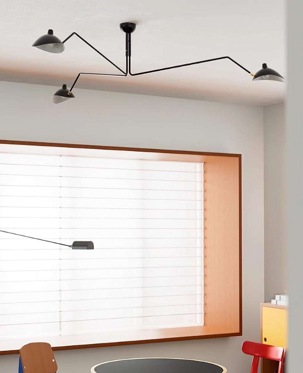 Plafonnier moderne Ems en Métal, Aluminium, Laiton Noir