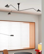 Plafonnier moderne Ems en Métal, Aluminium, Laiton Noir