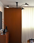 Plafonnier moderne Ems en Métal, Aluminium, Laiton Noir