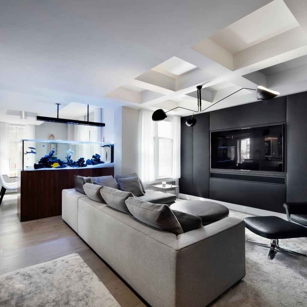 Plafonnier moderne Ems en Métal, Aluminium, Laiton Noir