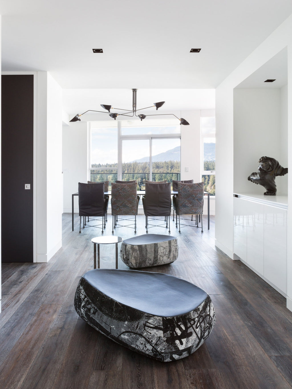 Plafonnier moderne Ems en Métal, Aluminium, Laiton Noir