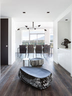 Plafonnier moderne Ems en Métal, Aluminium, Laiton Noir