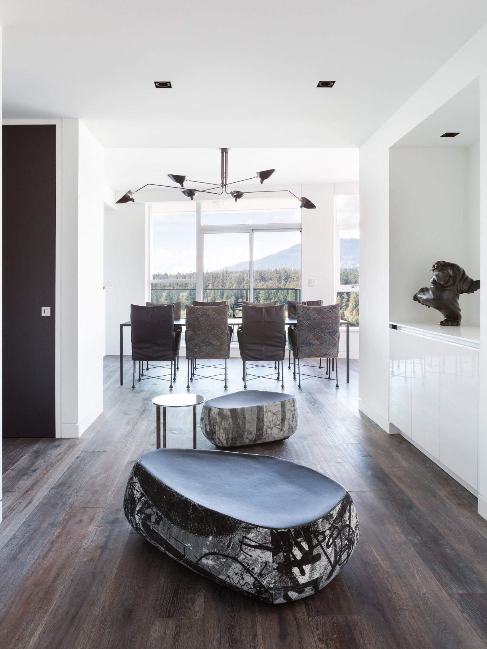 Plafonnier moderne Ems en Métal, Aluminium, Laiton Noir