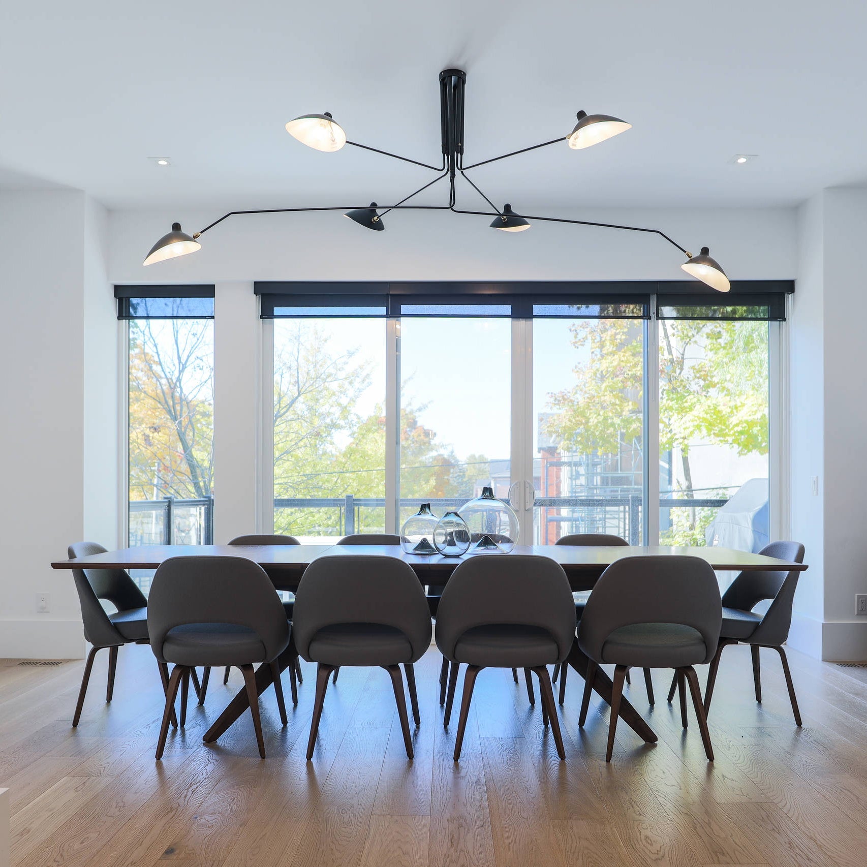 Plafonnier moderne Ems en Métal, Aluminium, Laiton Noir