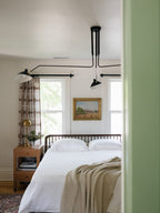 Plafonnier moderne Ems en Métal, Aluminium, Laiton Noir