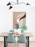 Plafonnier moderne Ems en Métal, Aluminium, Laiton Noir