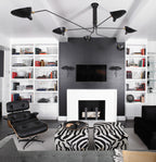 Plafonnier moderne Ems en Métal, Aluminium, Laiton Noir