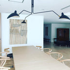 Plafonnier moderne Ems en Métal, Aluminium, Laiton Noir