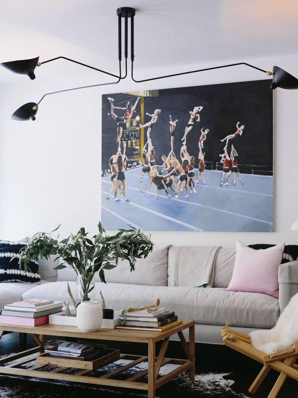 Plafonnier moderne Ems en Métal, Aluminium, Laiton Blanc