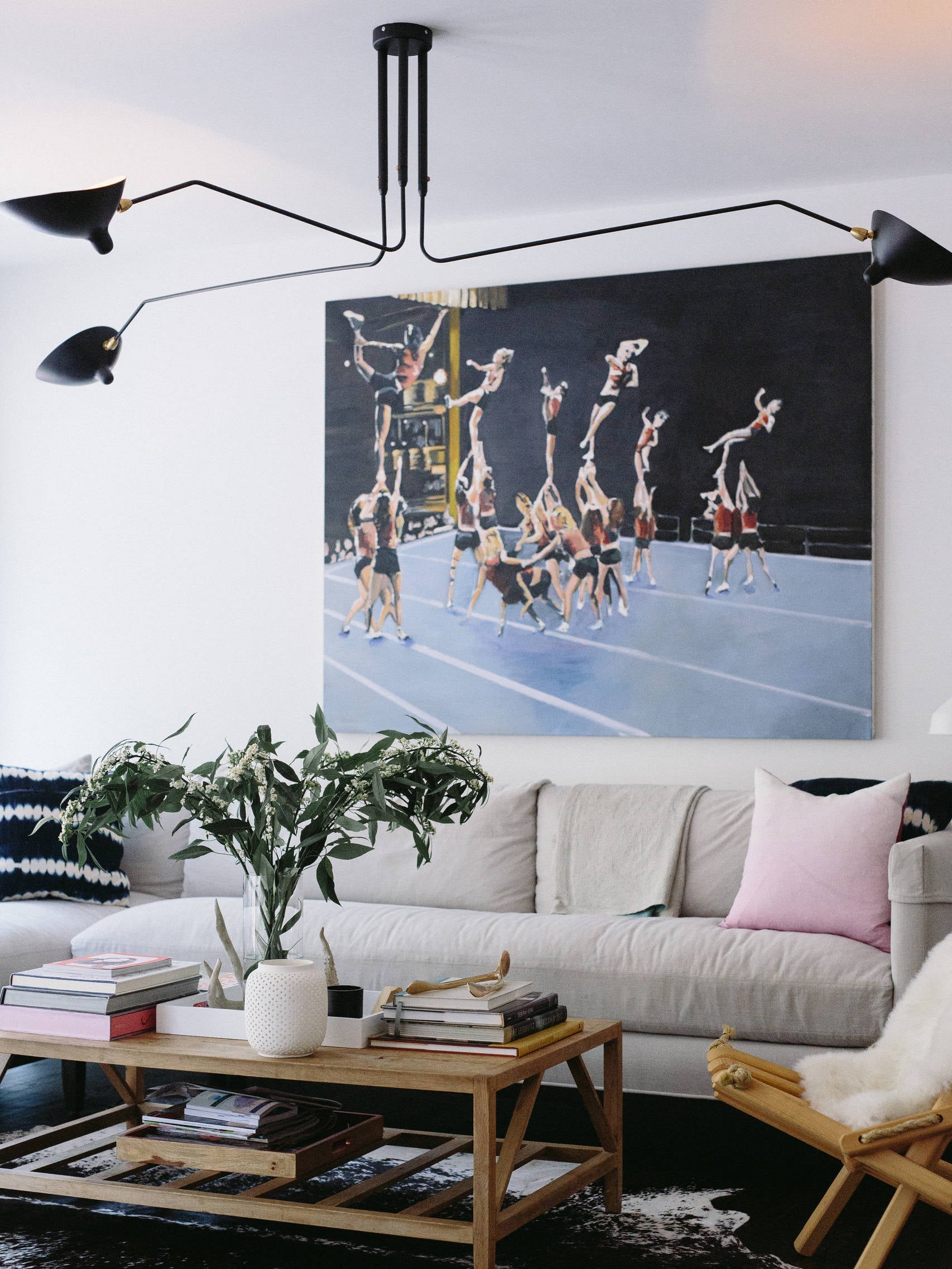 Plafonnier moderne Ems en Métal, Aluminium, Laiton Blanc