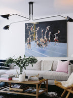 Plafonnier moderne Ems en Métal, Aluminium, Laiton Noir