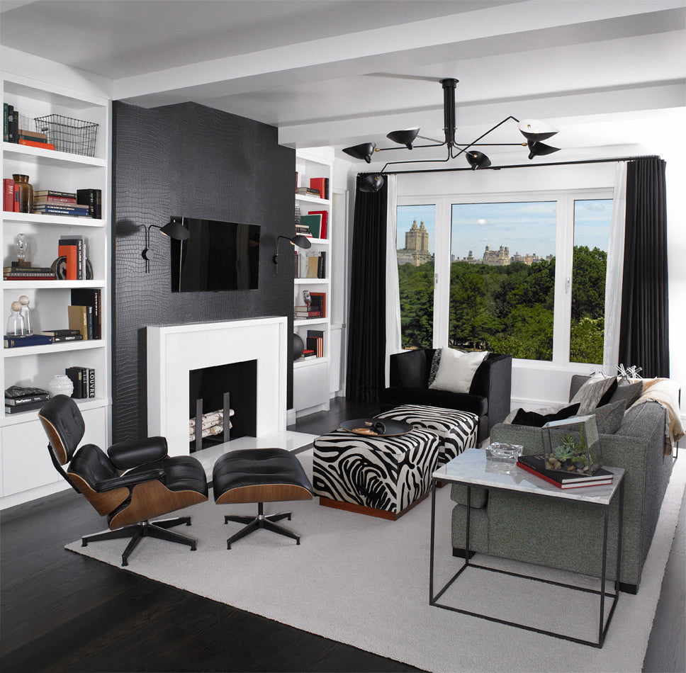 Plafonnier moderne Ems en Métal, Aluminium, Laiton Noir