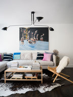 Plafonnier moderne Ems en Métal, Aluminium, Laiton Noir