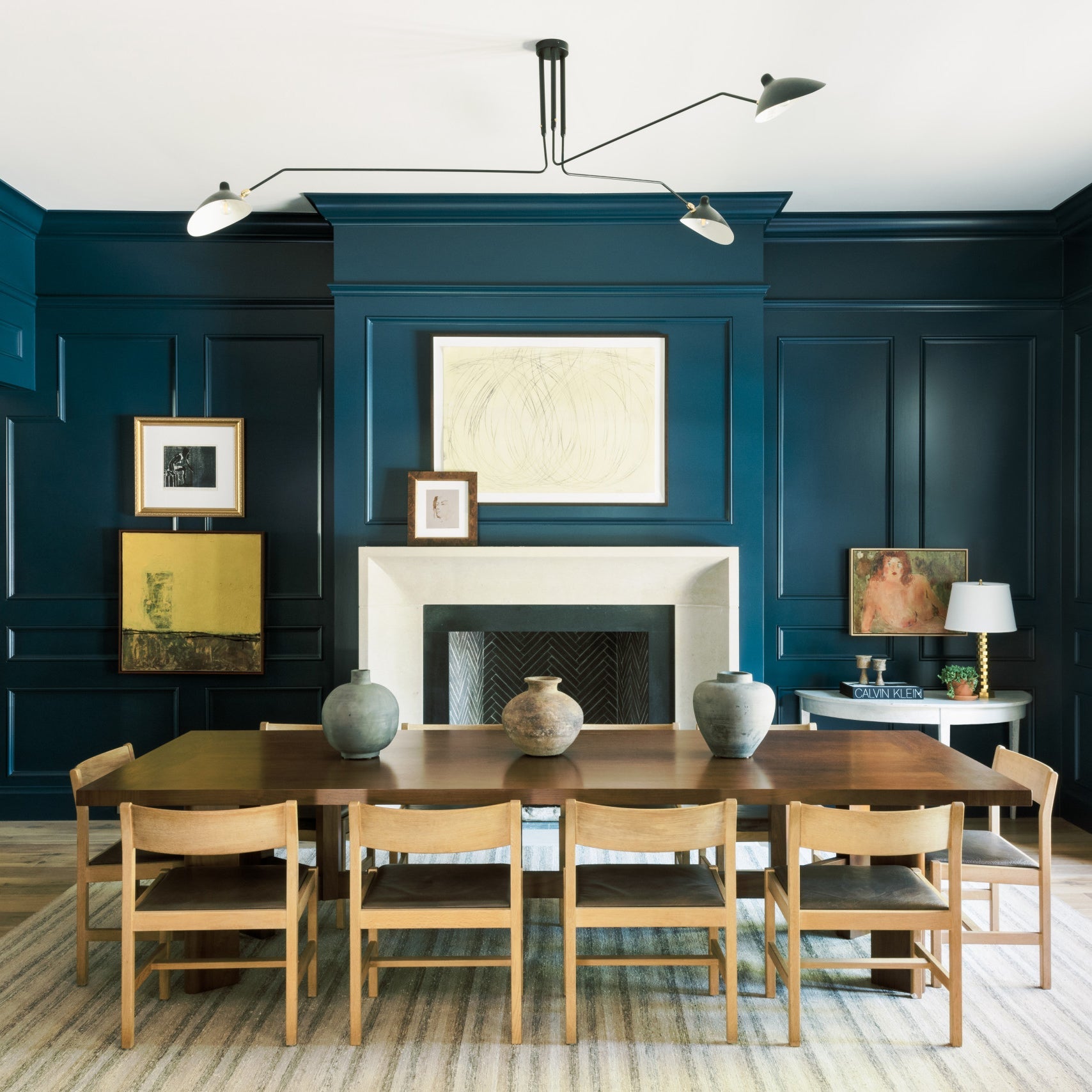 Plafonnier moderne Ems en Métal, Aluminium, Laiton Noir