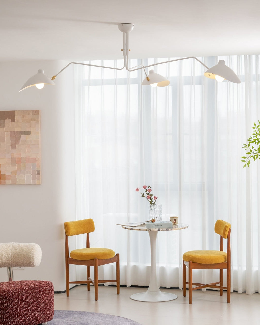 Plafonnier moderne Ems en Métal, Aluminium, Laiton Noir