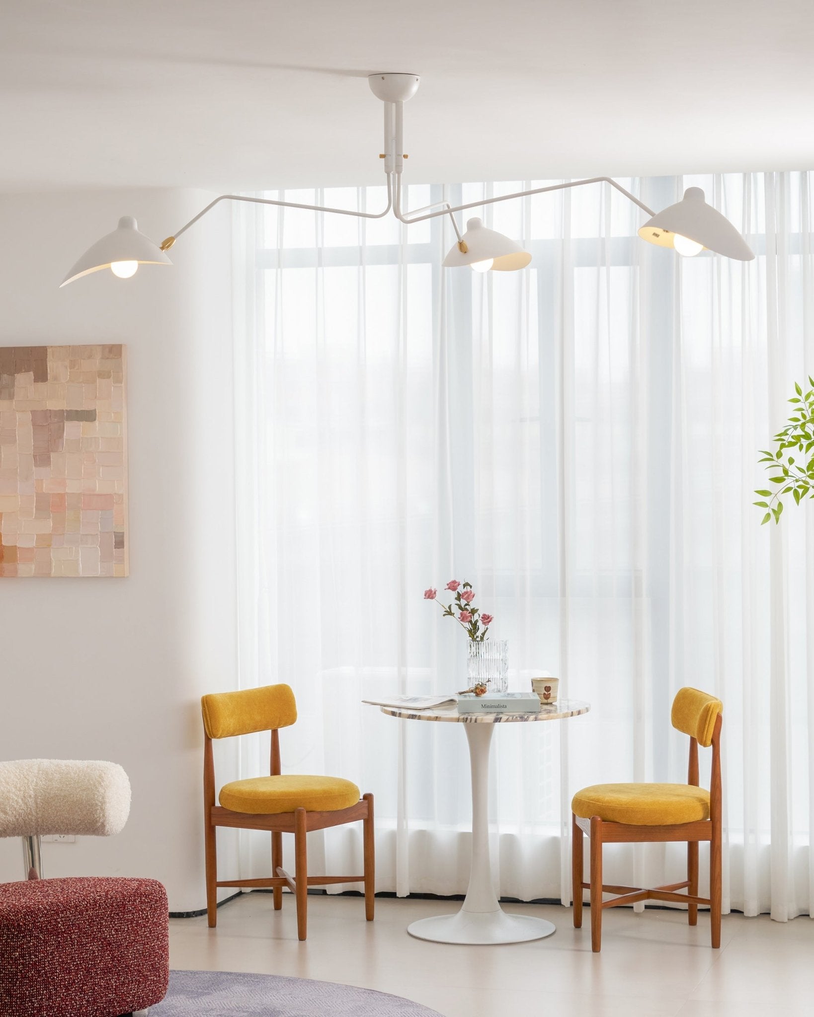 Plafonnier moderne Ems en Métal, Aluminium, Laiton Noir