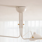 Plafonnier moderne Ems en Métal, Aluminium, Laiton Noir