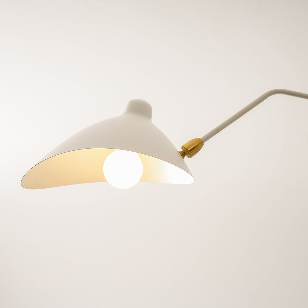 Plafonnier moderne Ems en Métal, Aluminium, Laiton Blanc