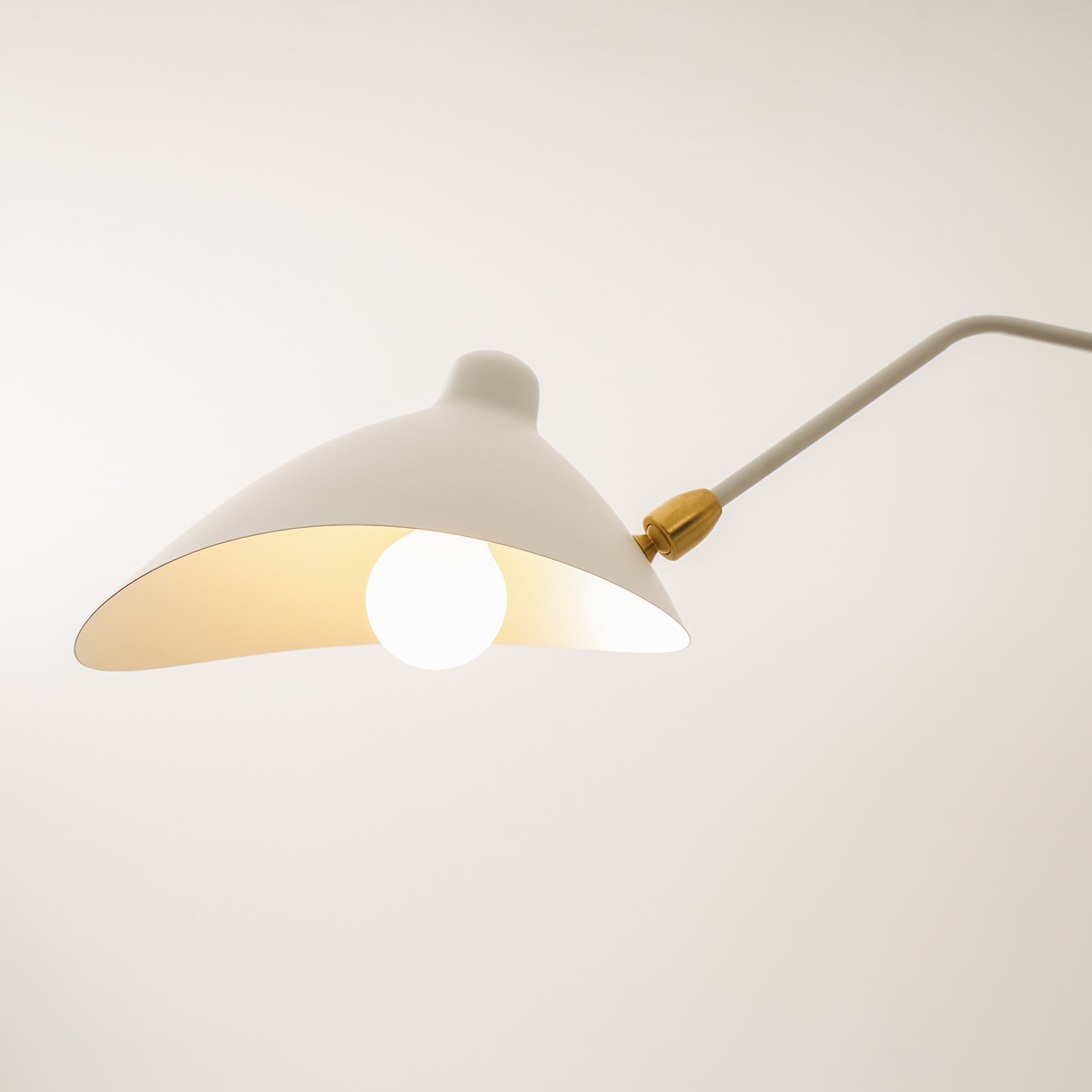 Plafonnier moderne Ems en Métal, Aluminium, Laiton Blanc