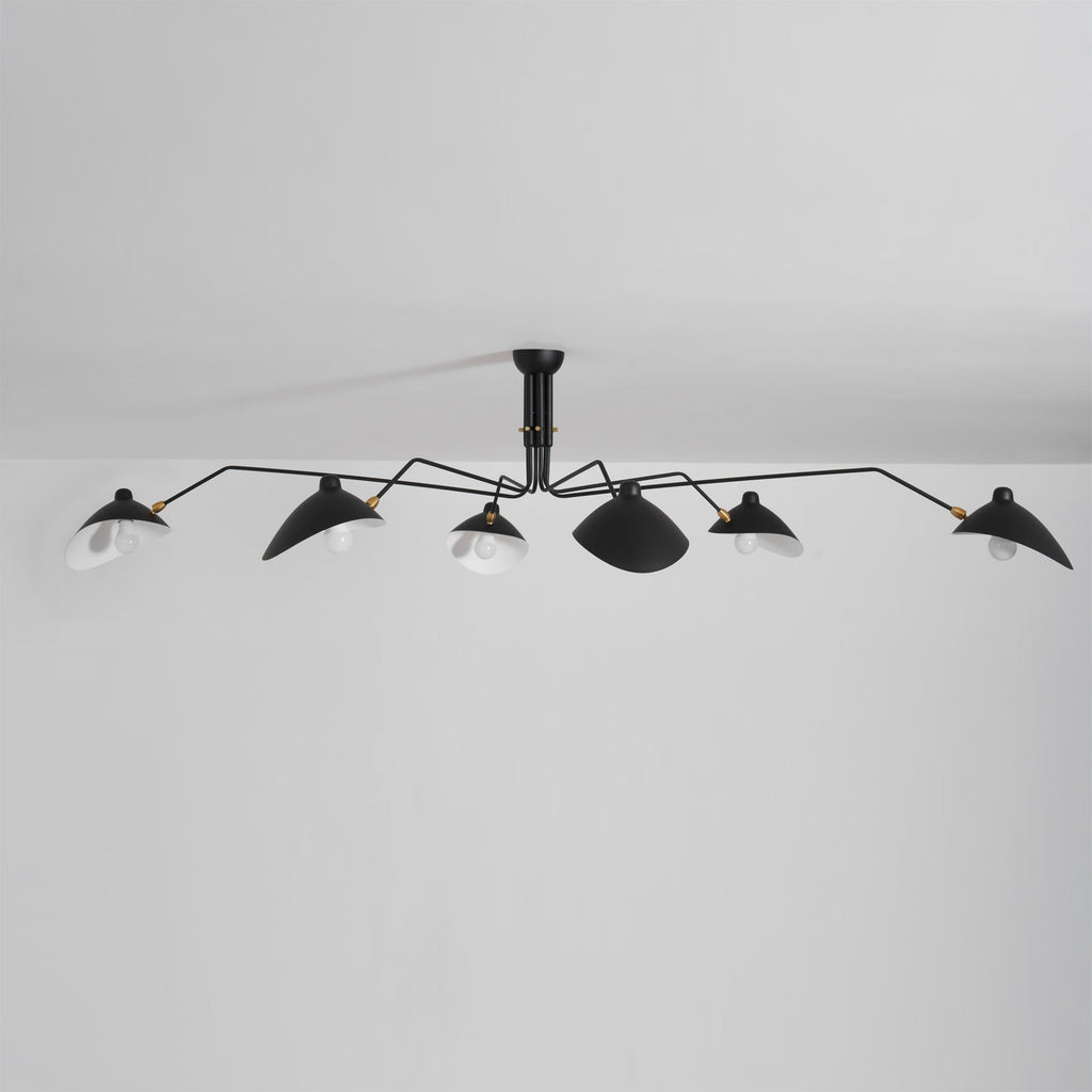 Plafonnier moderne Ems en Métal, Aluminium, Laiton Blanc