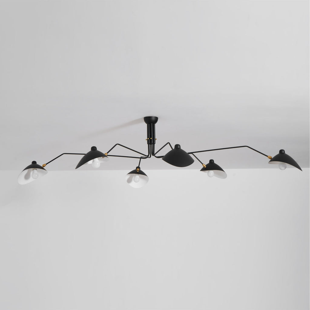 Plafonnier moderne Ems en Métal, Aluminium, Laiton Blanc