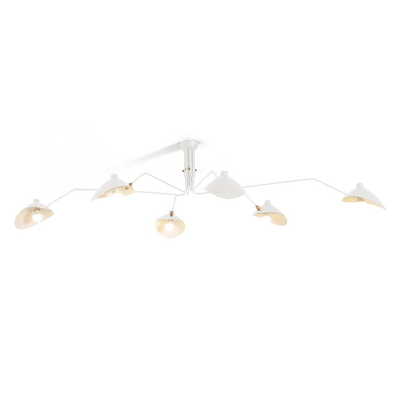 Plafonnier moderne Ems en Métal, Aluminium, Laiton Blanc