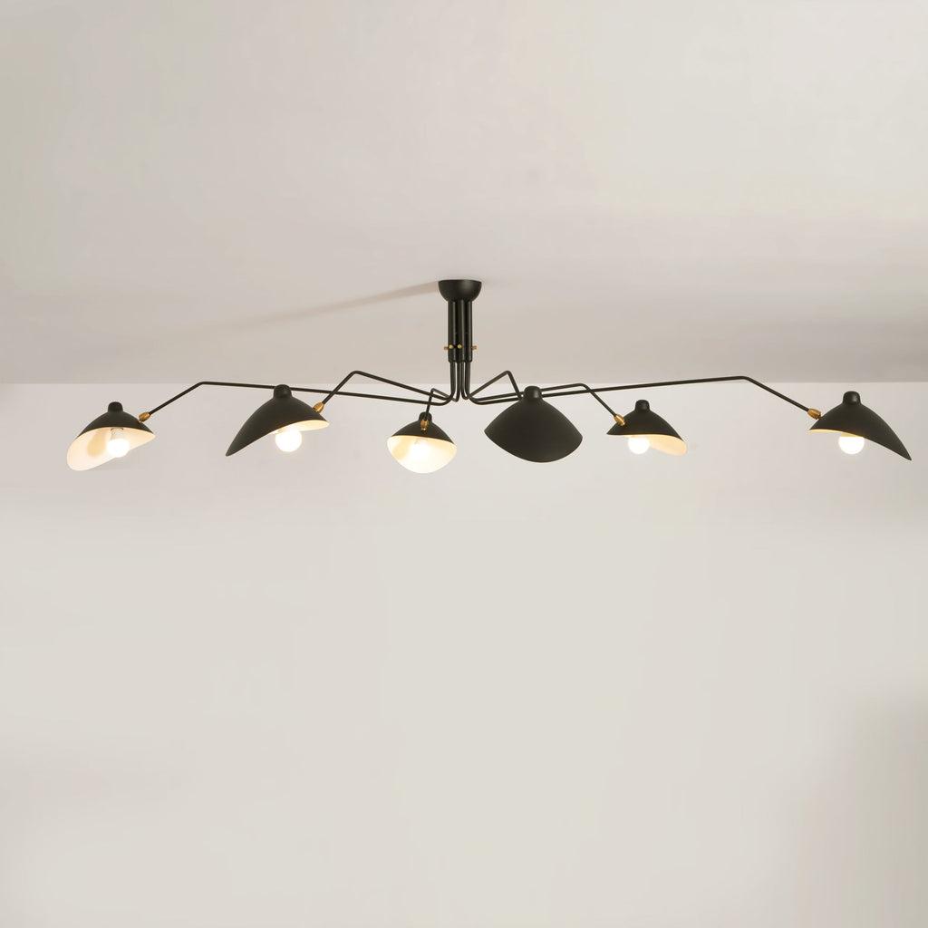 Plafonnier moderne Ems en Métal, Aluminium, Laiton Blanc