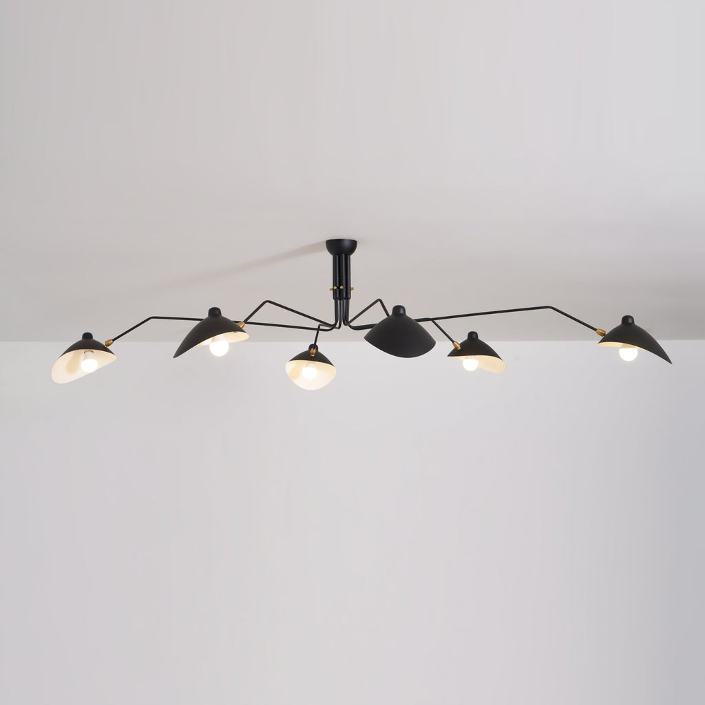 Plafonnier moderne Ems en Métal, Aluminium, Laiton Blanc